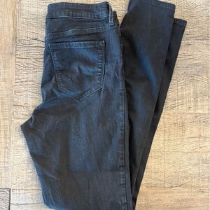 10 Tall Rockstar Super Skinny Black Jeans